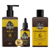 Kit para Barba Don Alcides - Shampoo + Balm + Óleo Lemon Bone