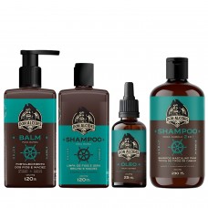 Kit Completo Barba e Cabelo Don Alcides Calico Jack 4 Itens Kit Completo Barba e Cabelo Don Alcides Calico Jack 4 Itens