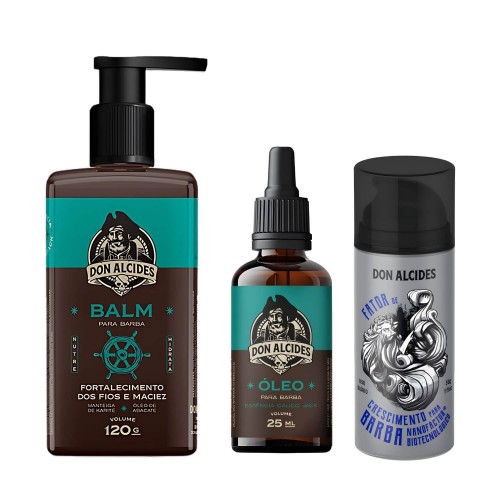 Kit Balm e Óleo Calico Jack + Fator Crescimento Don Alcides Kit Balm e Óleo Calico Jack + Fator Crescimento Don Alcides