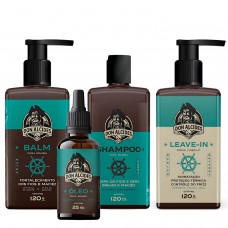 Combo Don Alcides Calico Jack: Shampoo Balm Óleo e Leave-in Combo Don Alcides Calico Jack: Shampoo Balm Óleo e Leave-in