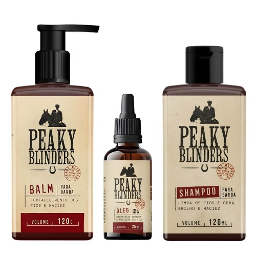 Kit Shampoo Balm e Óleo Don Alcides Peaky Blinders Kit Shampoo Balm e Óleo Don Alcides Peaky Blinders