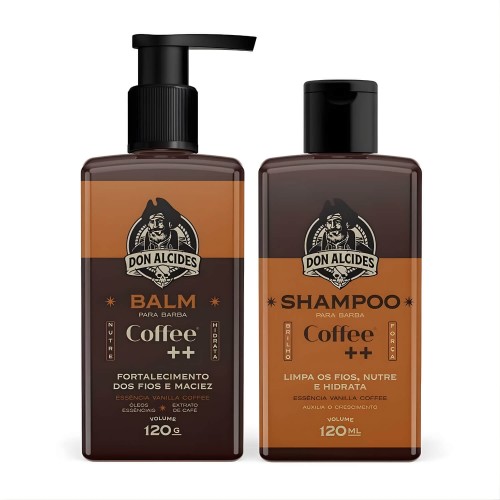 Kit Shampoo e Balm para Barba Don Alcides Coffee Kit Shampoo e Balm para Barba Don Alcides Coffee
