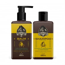 Kit Shampoo e Balm para Barba Don Alcides Lemon Bone Kit Shampoo e Balm para Barba Don Alcides Lemon Bone
