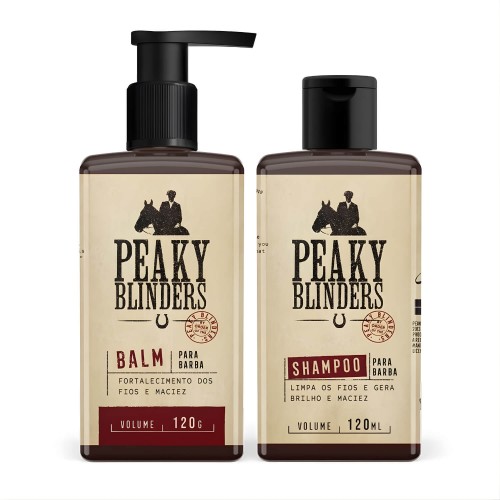 Kit Shampoo e Balm para Barba Don Alcides Peaky Blinders Kit Shampoo e Balm para Barba Don Alcides Peaky Blinders