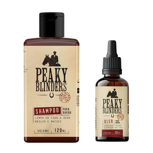 Kit Shampoo e Óleo para Barba Don Alcides Peaky Blinders Kit Shampoo e Óleo para Barba Don Alcides Peaky Blinders