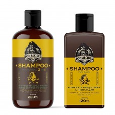 Shampoo Para Barba + Shampoo para Cabelo 2 em 1 Don Alcides Lemon Bone