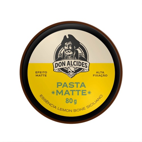 Pomada Modeladora de Cabelo Matte Don Alcides Lemon Bone 80g Pomada Modeladora de Cabelo Matte Don Alcides Lemon Bone 80g