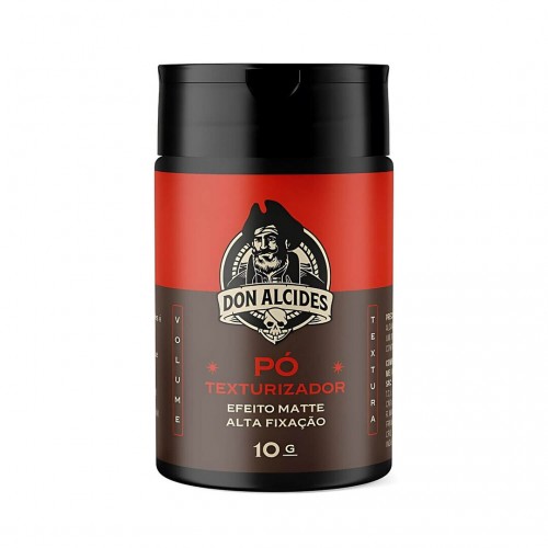 Pomada Modeladora Em Pó Don Alcides Barba Negra Efeito Matte Seco Alta Fixação 10g