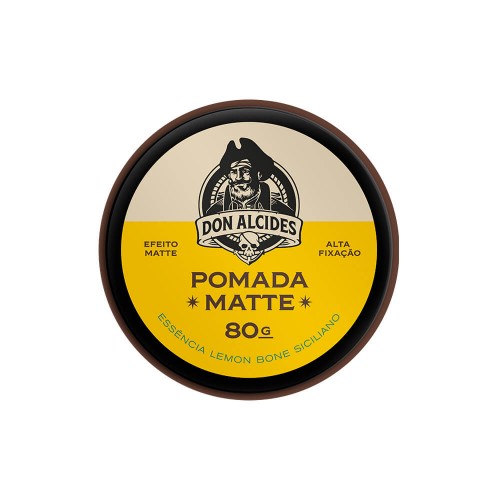 Pomada Modeladora de Cabelo Matte Don Alcides Lemon Bone Siciliano 80g