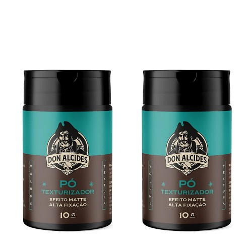 Pomada em Pó Don Alcides Efeito Matte Calico Jack 10g Fixação Forte - 2 unidades