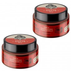 Pasta Modeladora para Cabelo Don Alcides Matte Barba Negra 80g - 2 unidades
