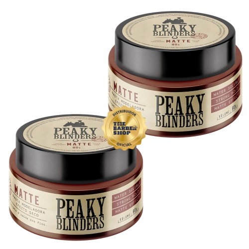 Kit 2 Pomadas para Cabelo Don Alcides Peaky Blinders Efeito Matte 80g Kit 2 Pomadas para Cabelo Don Alcides Peaky Blinders Efeito Matte 80g
