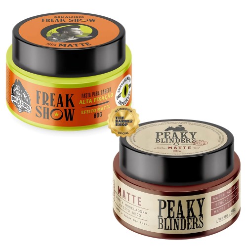 Pomada para Cabelo Don Alcides Efeito Matte - Freak Show e Peaky Blinders 80g Pomada para Cabelo Don Alcides Efeito Matte - Freak Show e Peaky Blinders 80g