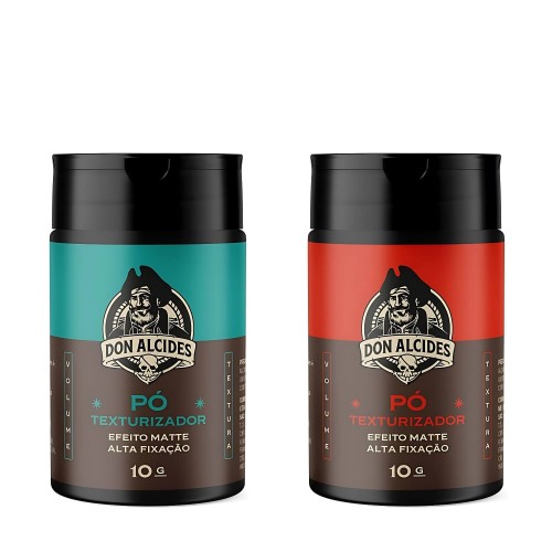 Kit 2un Pomada Em Pó Don Alcides - Barba Negra E Calico Jack