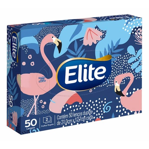 Lenço de Papel Softy's Elite Folha Dupla com 50fls