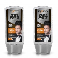 Gel Cola para Cabelo Fixed 200g Incolor Ultra Fixação - 2 unidades