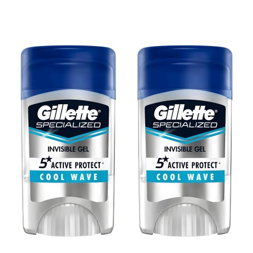 Desodorante Antitranspirante Gillette Gel Cool Wave 45g 2un