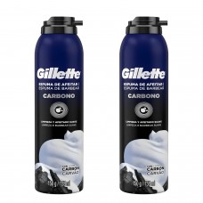 Kit 2 Espuma de Barbear Gillette Carbono Carvão Ativado 150g Kit 2 Espuma de Barbear Gillette Carbono Carvão Ativado 150g