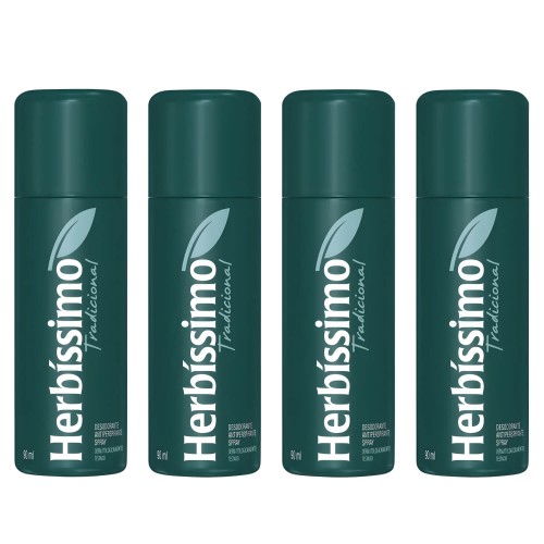 Desodorante Antitranspirante Herbíssimo Tradicional 90ml 4un