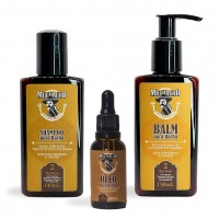 Kit para Barba Shampoo + Balm  + Oleo para Barba - Muchacho Bay Rum