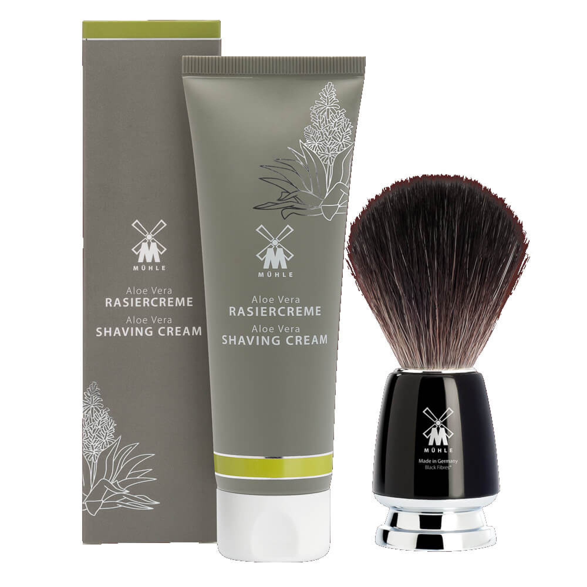 Kit Barbear Muhle - Pincel de Barbear Rytmo 21M226 + Creme de Barbear Aloe Vera 75ml Kit Barbear Muhle - Pincel de Barbear Rytmo 21M226 + Creme de Barbear Aloe Vera 75ml