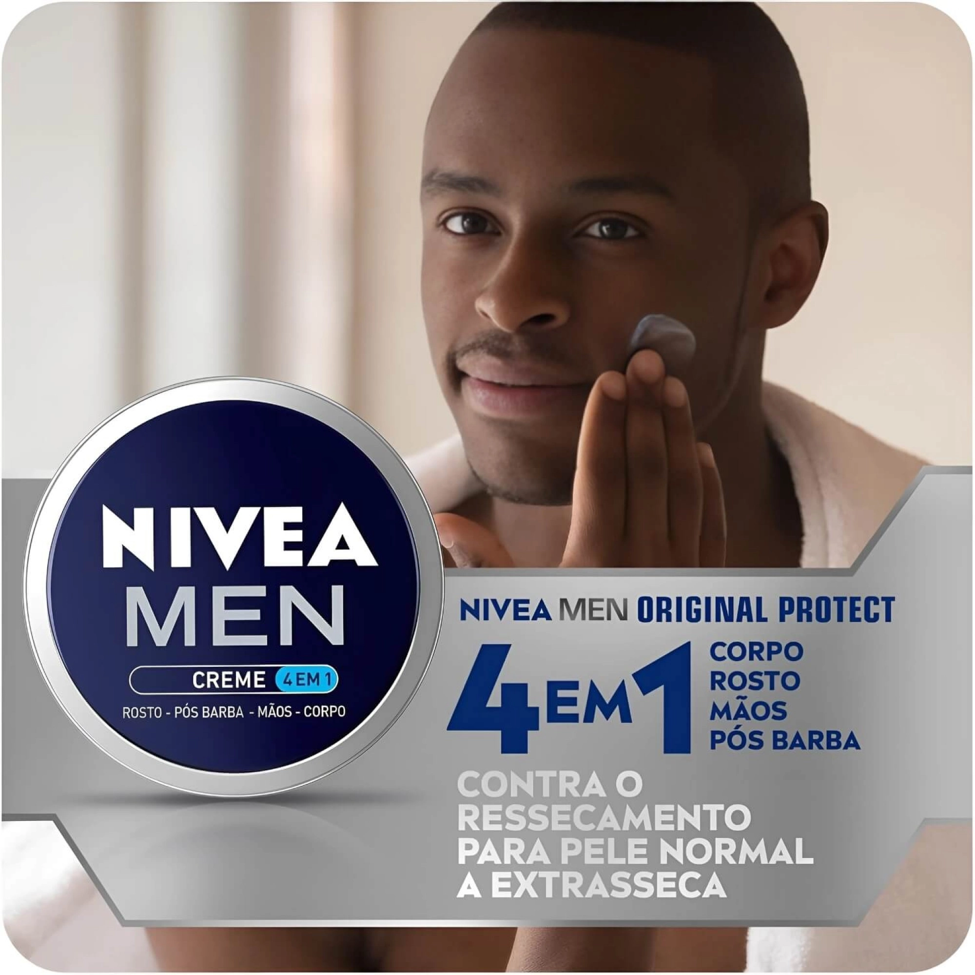 Creme para rosto, mãos e corpo