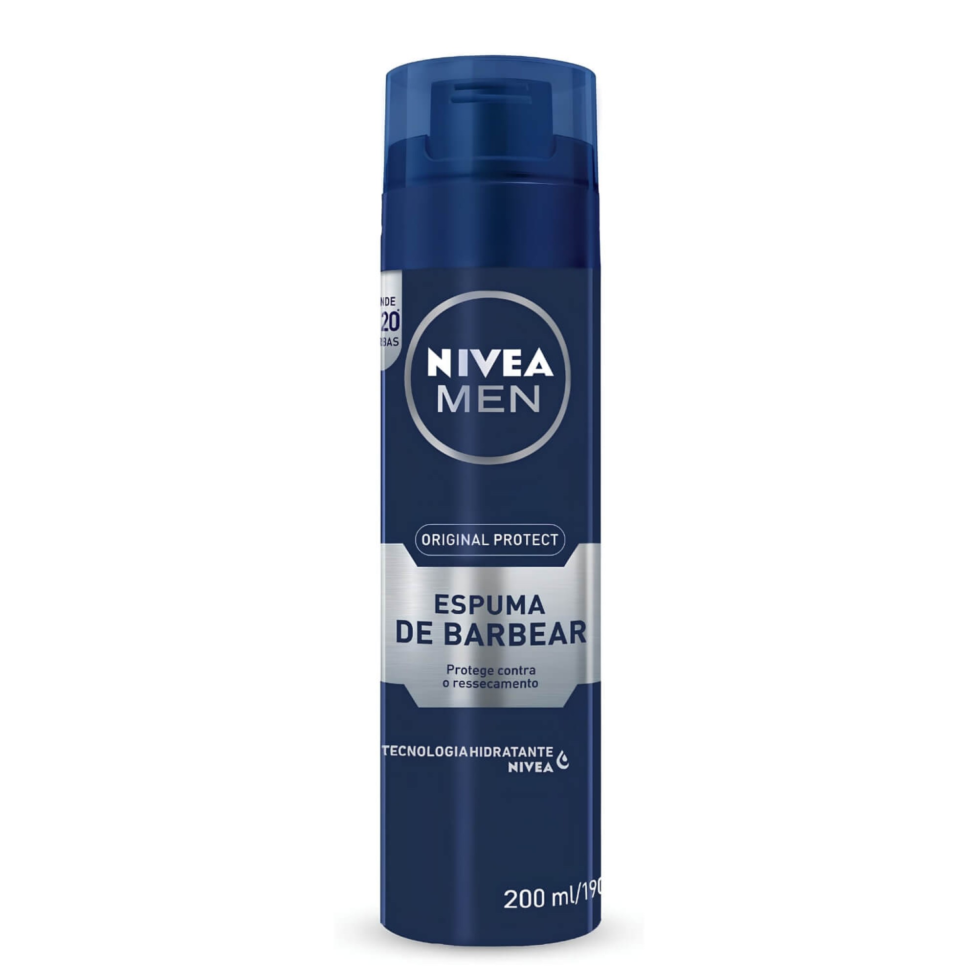 Kit 2 Espumas de Barbear Nivea Men: Deep e Original Protect 200ml Kit 2 Espumas de Barbear Nivea Men: Deep e Original Protect 200ml