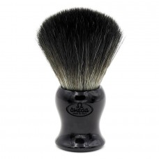 Pincel De Barbear Omega Fibras Sintéticas Hi-Brush Black 96902 Efeito Texugo