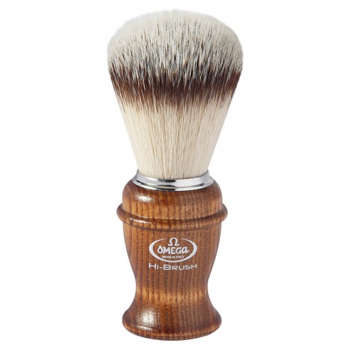 Pincel De Barbear Omega Fibras Sintéticas Hi-Brush 46138 Efeito Texugo