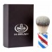 Pincel De Barbear Omega Fibras Sintéticas Hi-Brush 46735 Efeito Texugo Barber Pole