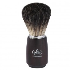 Pincel De Barbear Omega Texugo Preto Black Badger 6712