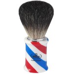 Pincel De Barbear Omega Texugo Preto Black Badger 6736 Barber Pole
