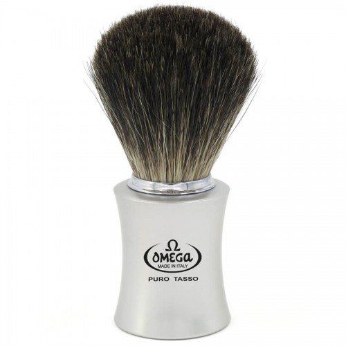 Pincel De Barbear Omega Texugo Preto Black Badger 6820