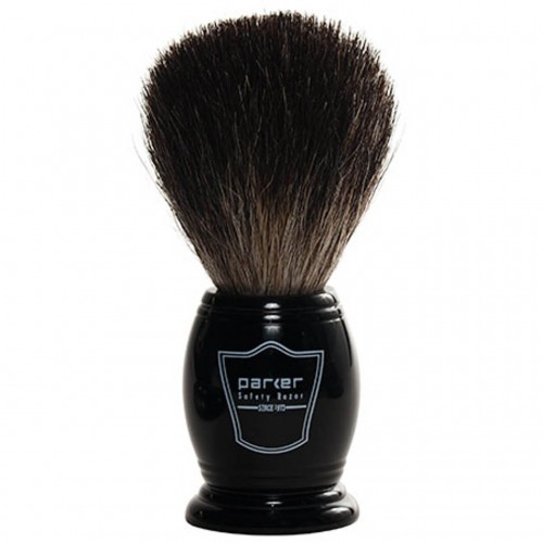 Pincel De Barbear Parker Texugo Preto BKBB Com Suporte Black Badger