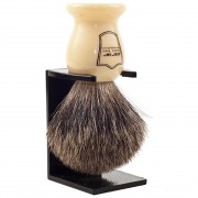 Pincel De Barbear Parker Texugo Puro IHPB Com Suporte Pure Badger