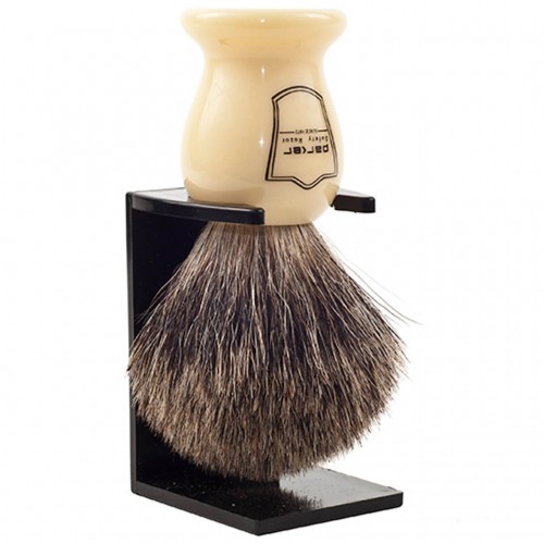 Pincel De Barbear Parker Texugo Puro IHPB Com Suporte Pure Badger
