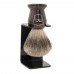 Pincel De Barbear Parker Texugo Puro THPB Com Suporte Pure Badger