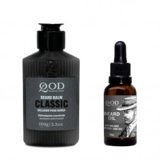 Kit Beard Balm + Óleo Hidratante Para Barba QOD Barber Shop
