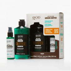 Kit QOD - Shampoo Café Verde 200ml + Sérum Facial Anti-idade Café Verde 60g