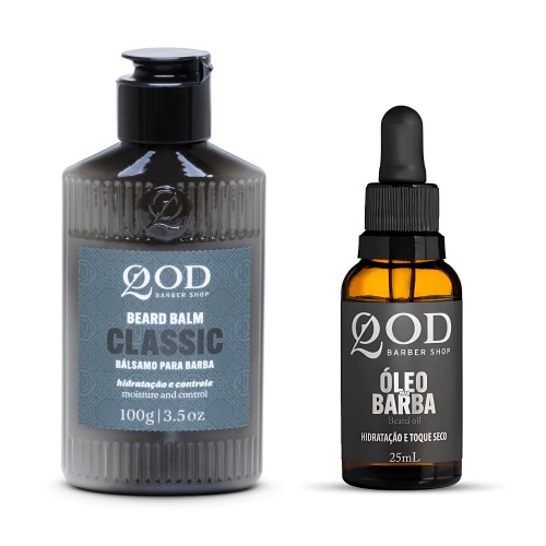 Kit Balm + Óleo Hidratante Para Barba QOD Barber Shop