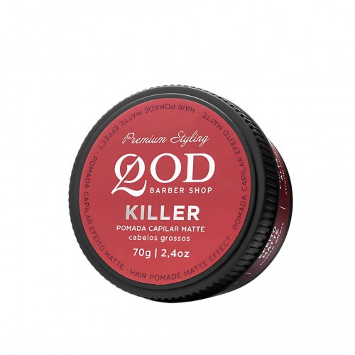 Pomada Modeladora para Cabelo QOD Killer - Efeito Matte Fixação Alta 70g
