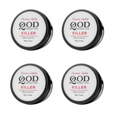 Pomada Modeladora para Cabelo Qod Barber Shop Killer Brilho - Alta Fixação 4 un