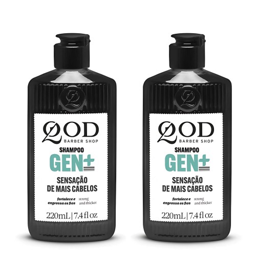 Shampoo Fortalecedor dos fios GEN+ 220ml-QOD BARBER SHOP - 2 unidades