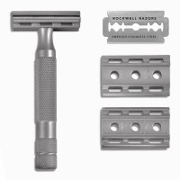 Aparelho De Barbear - Safety Razor Rockwell 6S Aço Inoxidável