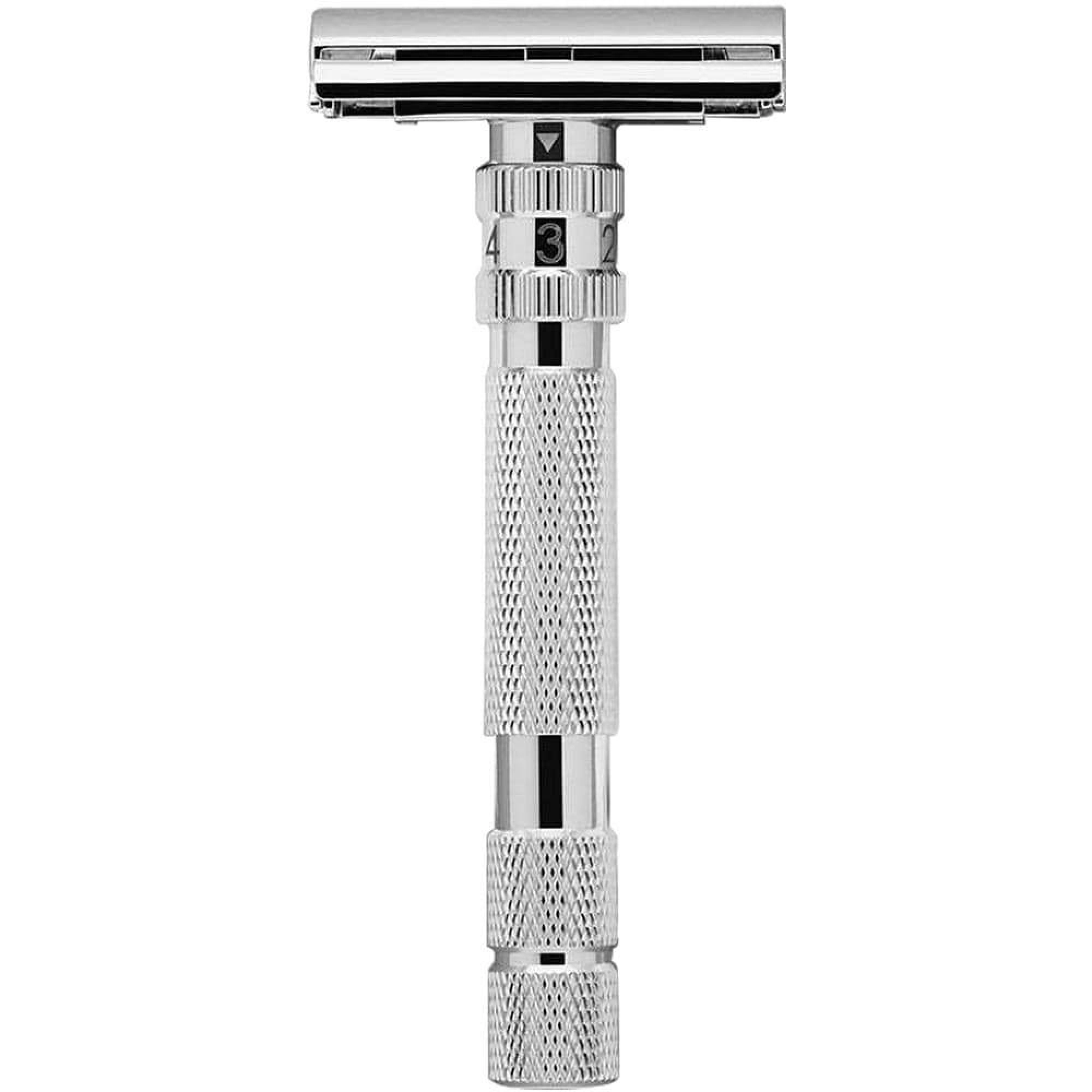 Aparelho De Barbear - Safety Razor Rockwell Model T2 Ajustável Cromado