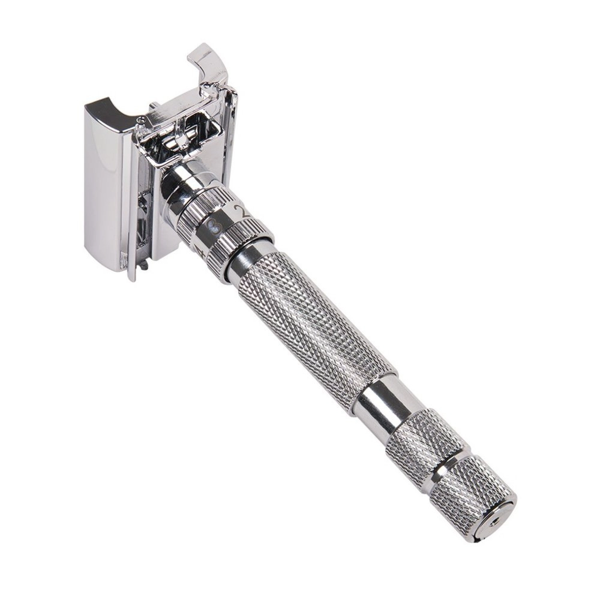 Aparelho De Barbear - Safety Razor Rockwell Model T2 Ajustável Cromado