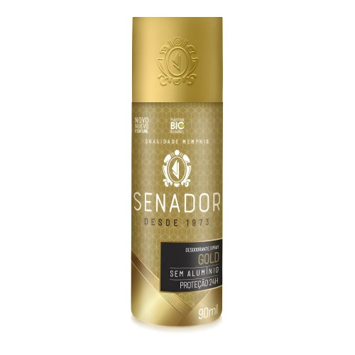 Desodorante Spray Senador Gold 90ml - Proteção 24h