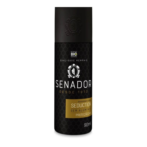 Desodorante Spray Senador Seduction 90ml - Proteção 24h
