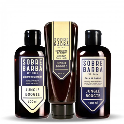 Kit Shampoo + Balm + Esfoliante SOBREBARBA Jungle Boogie Kit Shampoo + Balm + Esfoliante SOBREBARBA Jungle Boogie