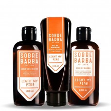 Kit Shampoo + Balm + Gel de Barbear SOBREBARBA Light My Fire